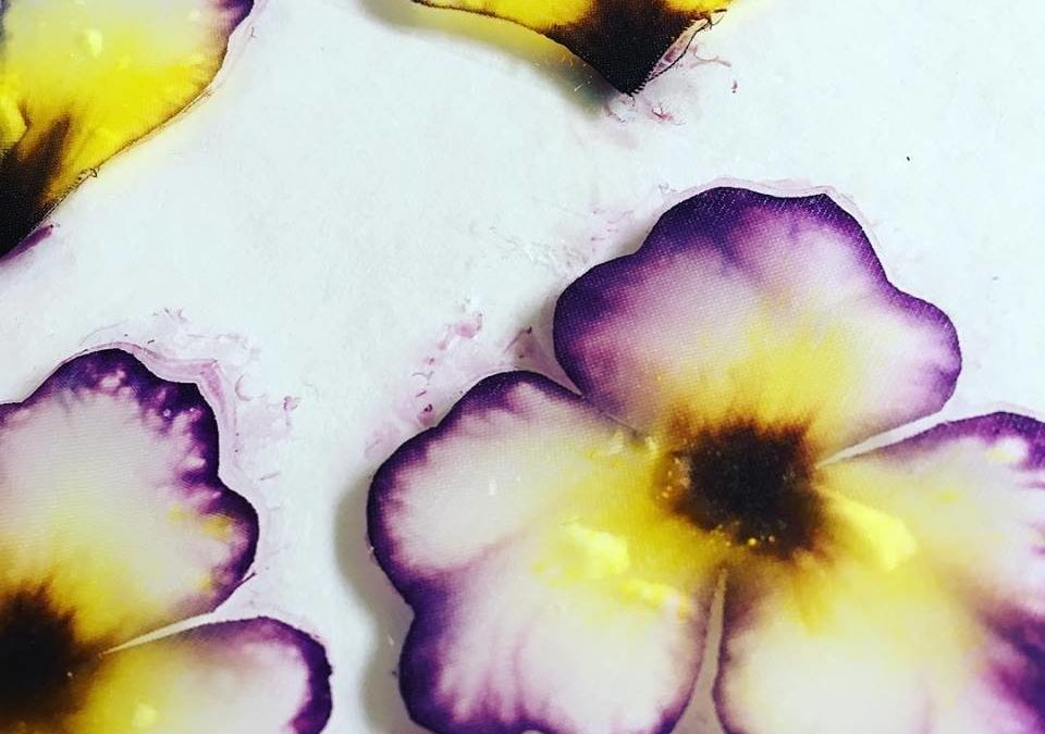 Silk Petal Painting
